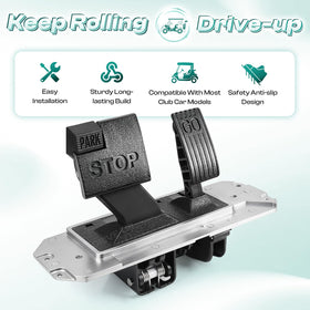Drive Up brake pedal system for Club Car Precedent ensures reliable braking without interference
