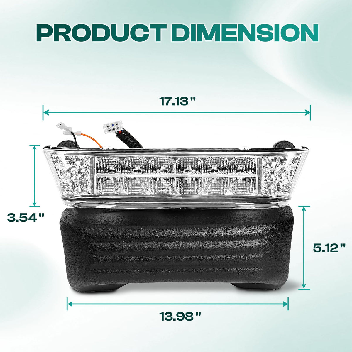 Cart lights illuminate at dusk with brighter Drive Up lighting