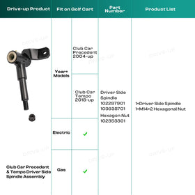 Cart maintenance spindle replacement with Drive Up