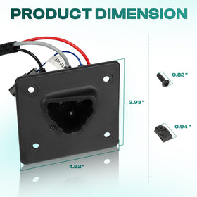 DRIVE UP 48V charger port with wires included for quick replacement