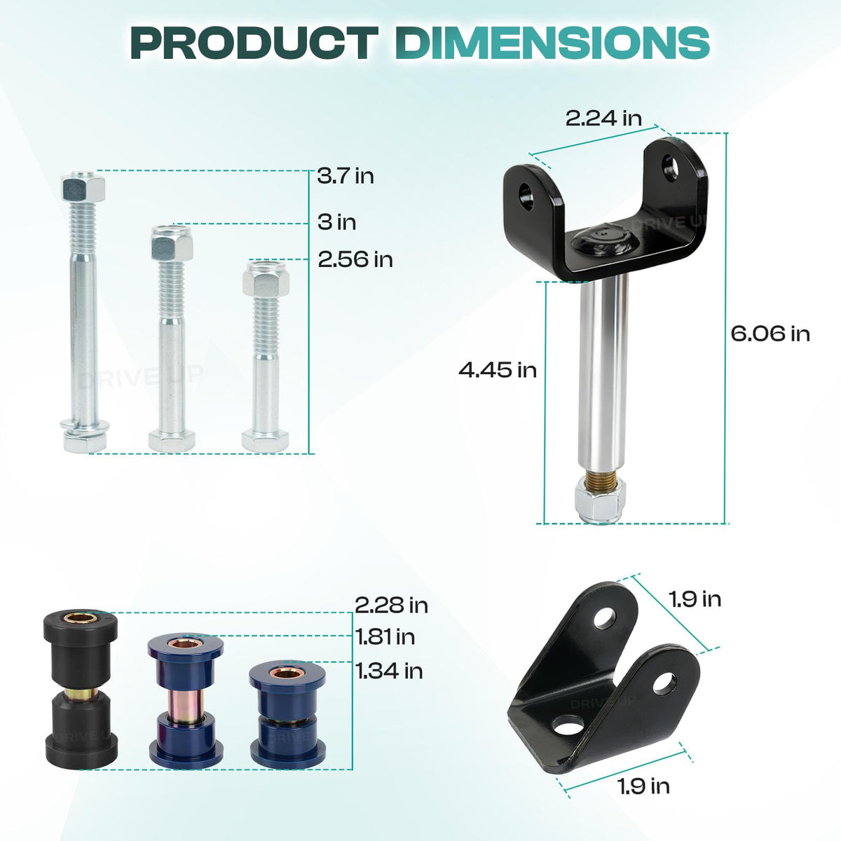 Drive Up bushing kit packaging label highlights compatibility with 1993-up Club Car.