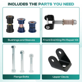 Drive Up polyurethane sleeve bushing close-up emphasizes wear-resistance and sturdy construction.