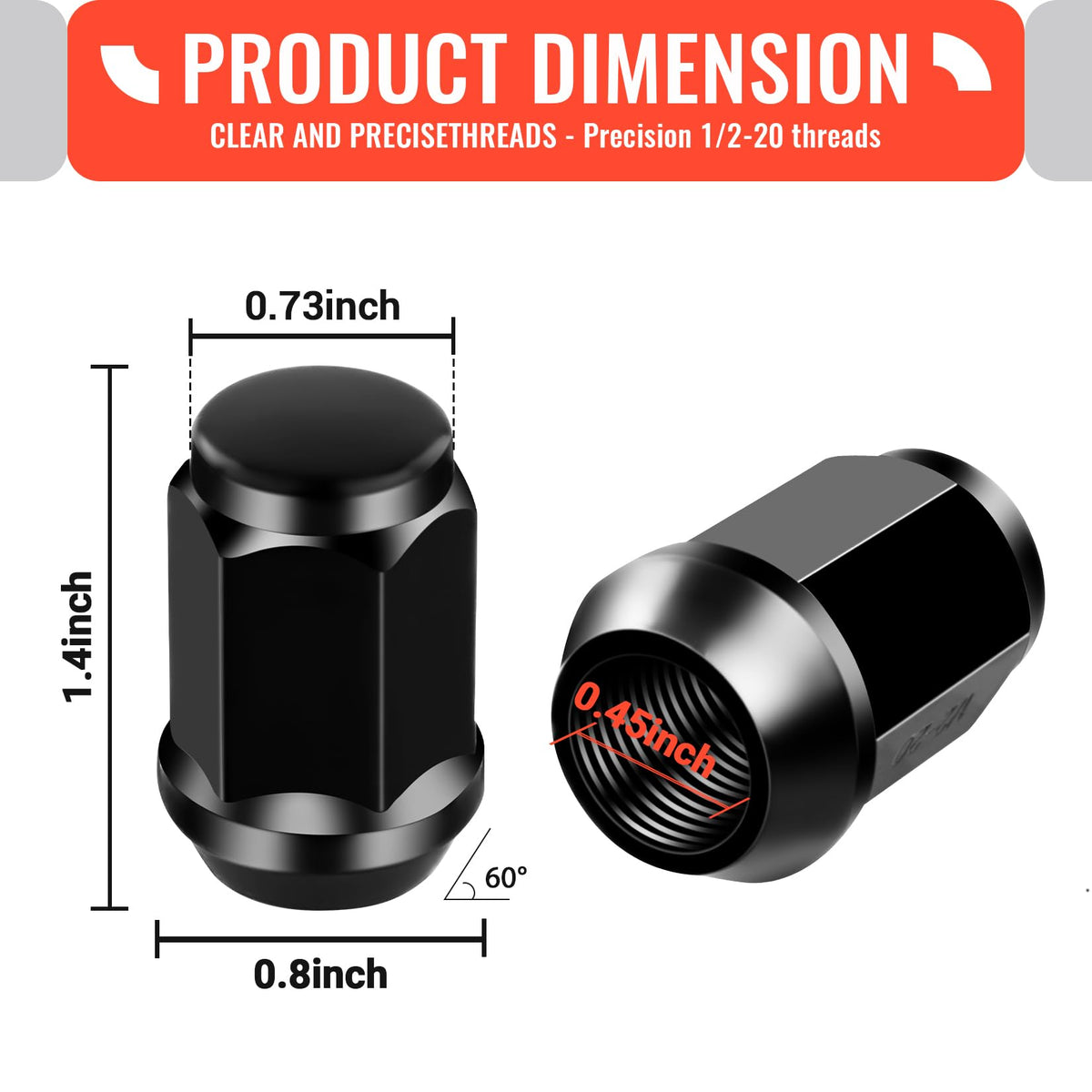 Chrome lug nuts kit fitting Club Car DS Precedent models for secure mounting