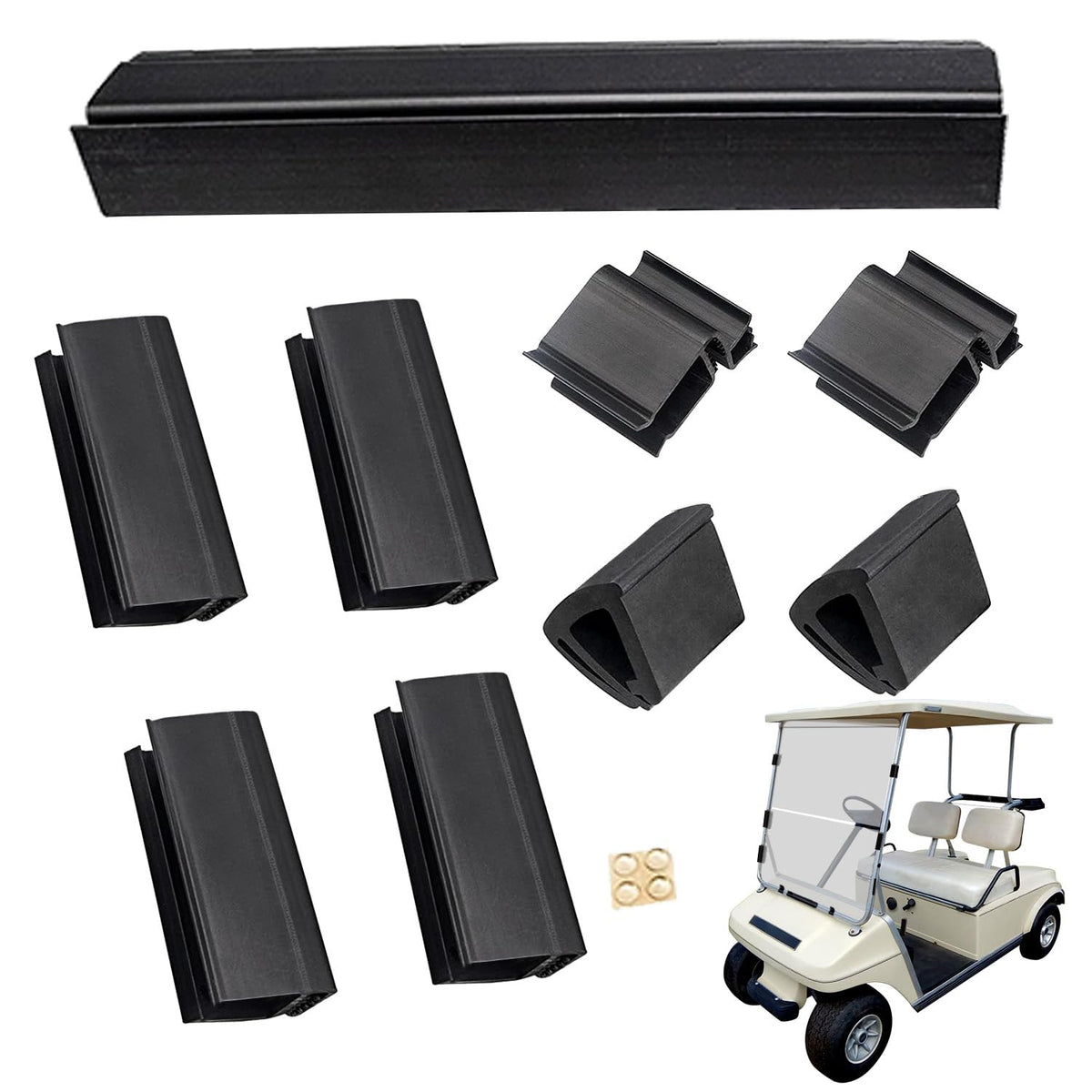 DRIVE UP Club Car DS windshield clip secures the windscreen for a smoother ride.