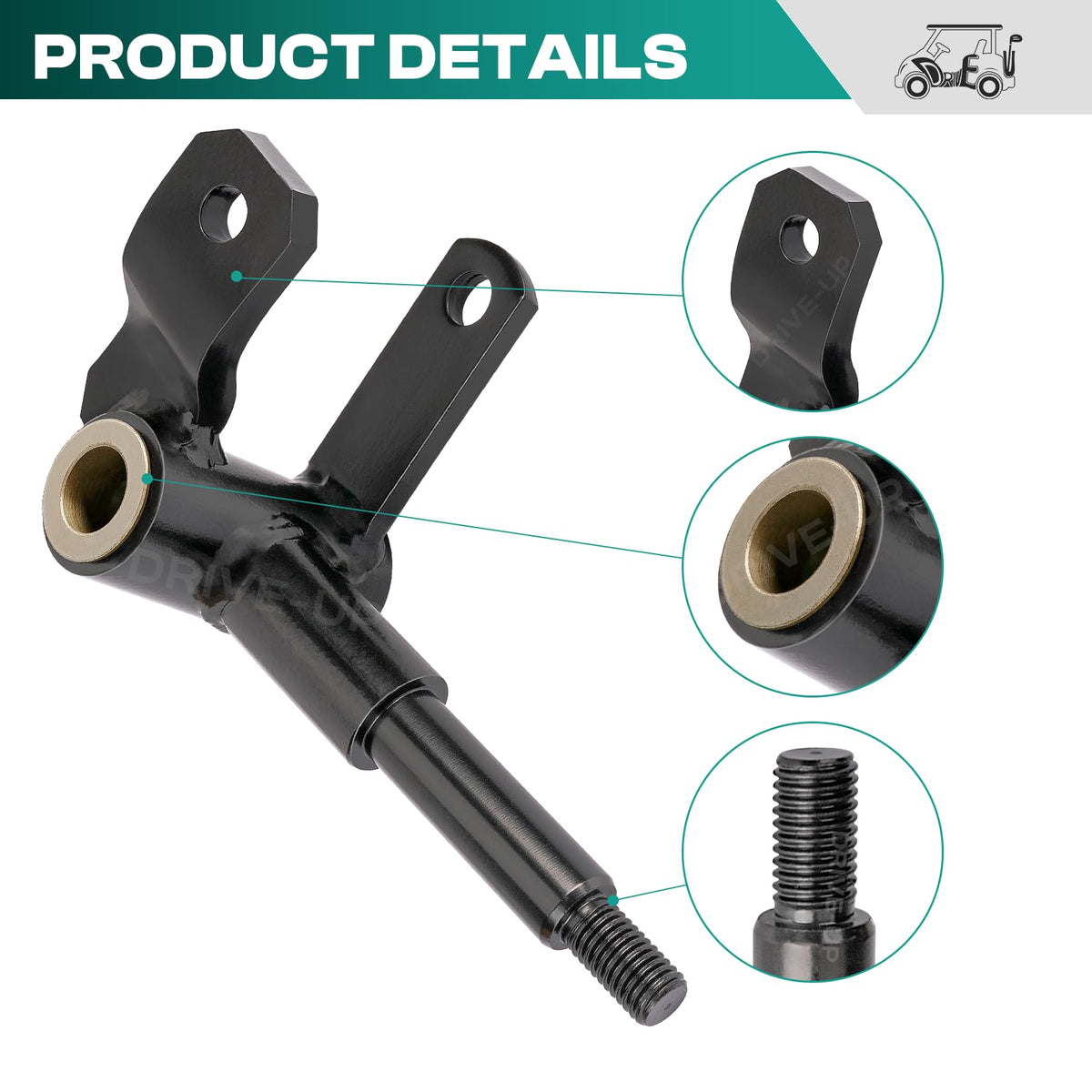 Drive Up passenger-side spindle for Tempo 2018-up enables smooth turning