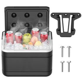 Drive Up Club Car Precedent cooler inside cart keeps drinks accessible during rides