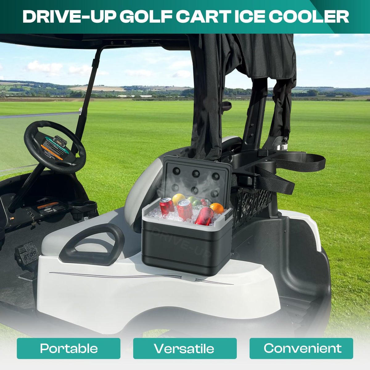 Drive Up Club Car Precedent cooler mounting bracket for secure setup