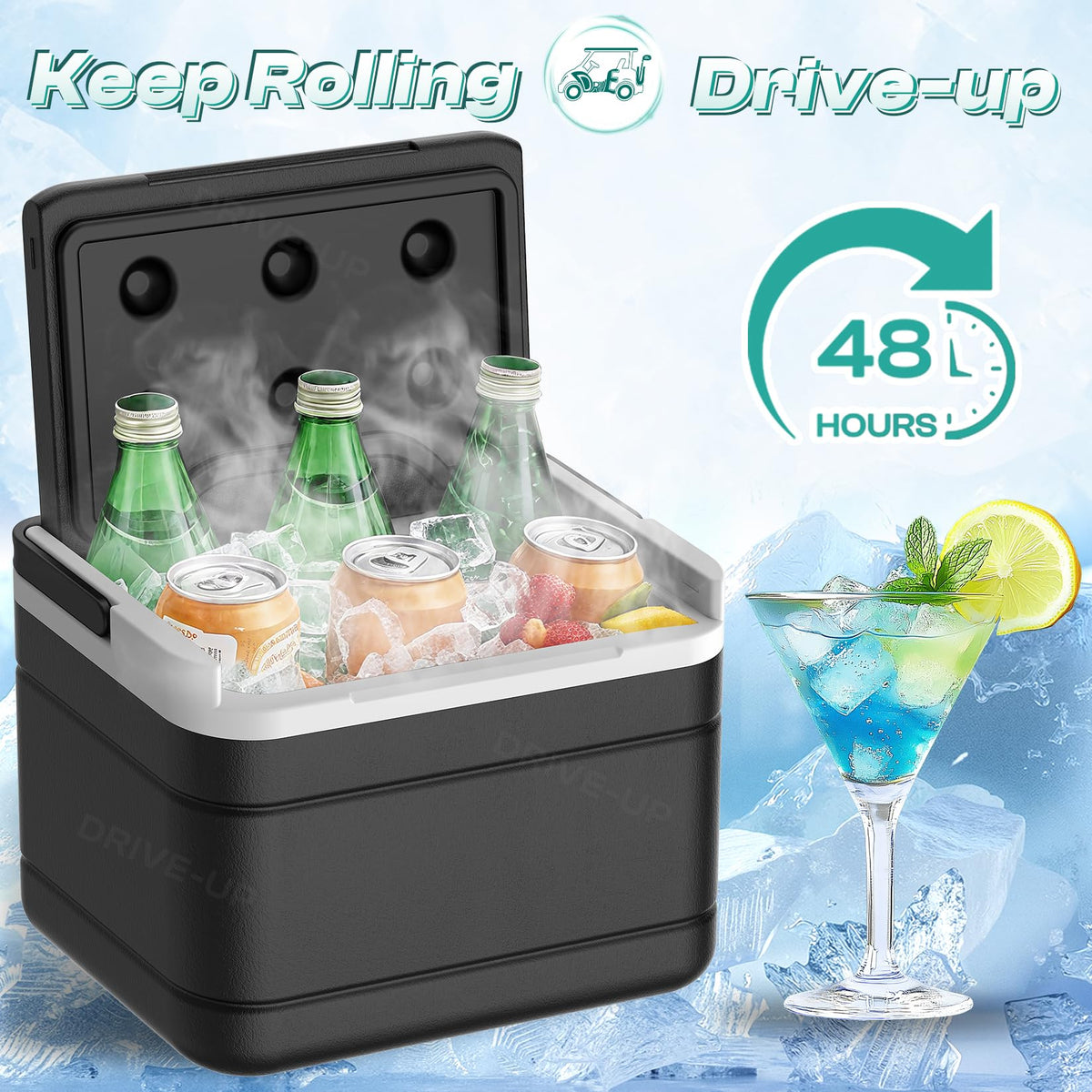 Drive Up Club Car Precedent cooler screws and kit shown together