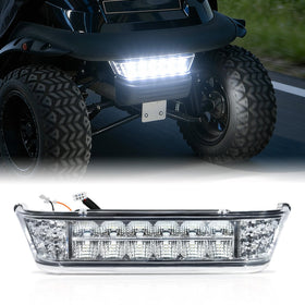 DRIVE UP Club Car Precedent LED headlight bar front view improves nighttime visibility.