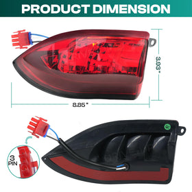 DRIVE UP Club Car Precedent LED taillight enhances rear lighting performance
