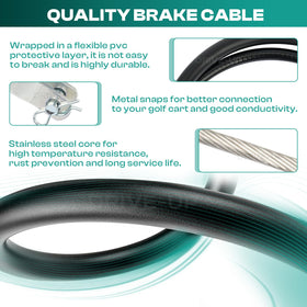 DRIVE UP Club Car Precedent passenger-side brake cable for balanced braking