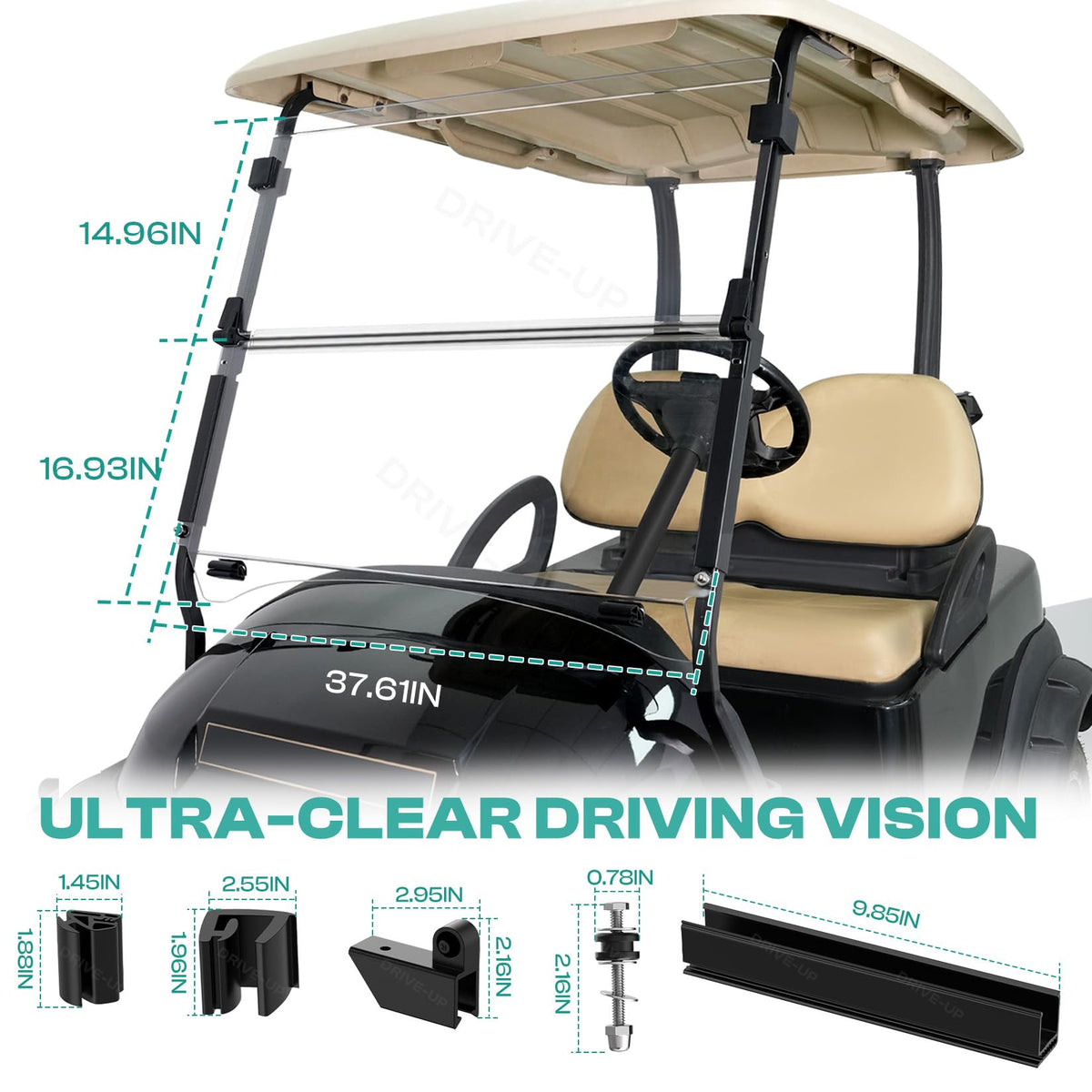 Precise 37.61 by 31.89 inches dimensions ensure a snug fit.