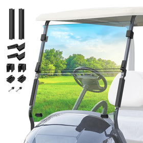 DRIVE UP Club Car windshield foldable design for breezy open driving
