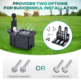 Drive Up club cleaner slot with bristles for deep cleaning club heads.