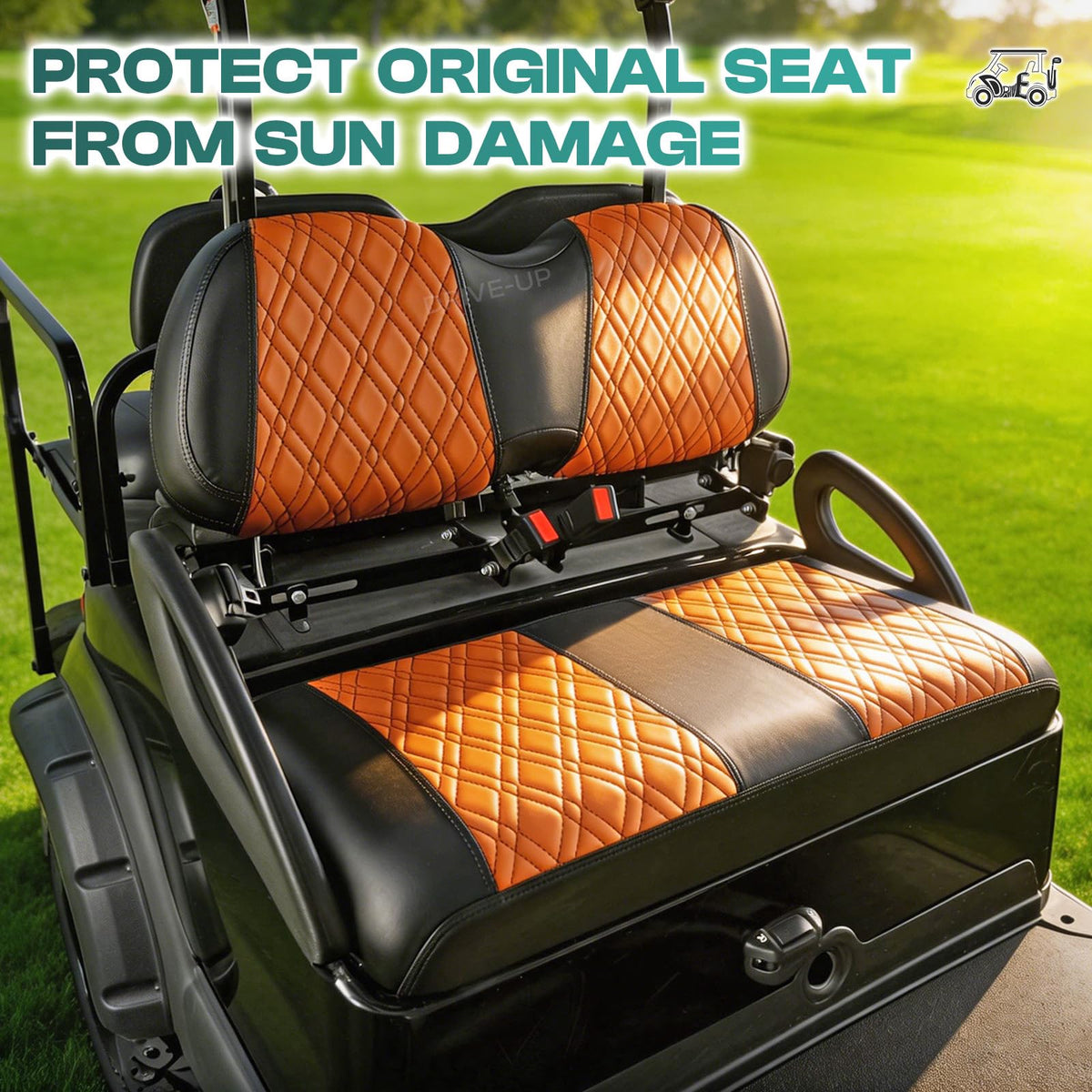 Drive Up PVC front seat cover provides moisture-proof and scratch-resistant protection for daily use.