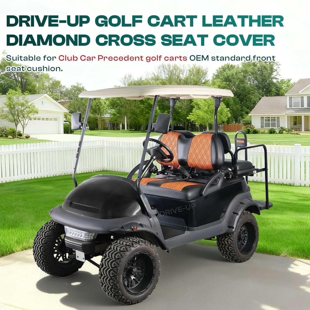Drive Up installation demo demonstrates quick, tool-free fit on standard seats.