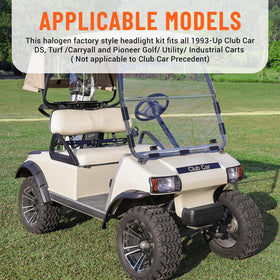 Drive Up compatibility coverage for 1993-Up Club Car DS and related carts.