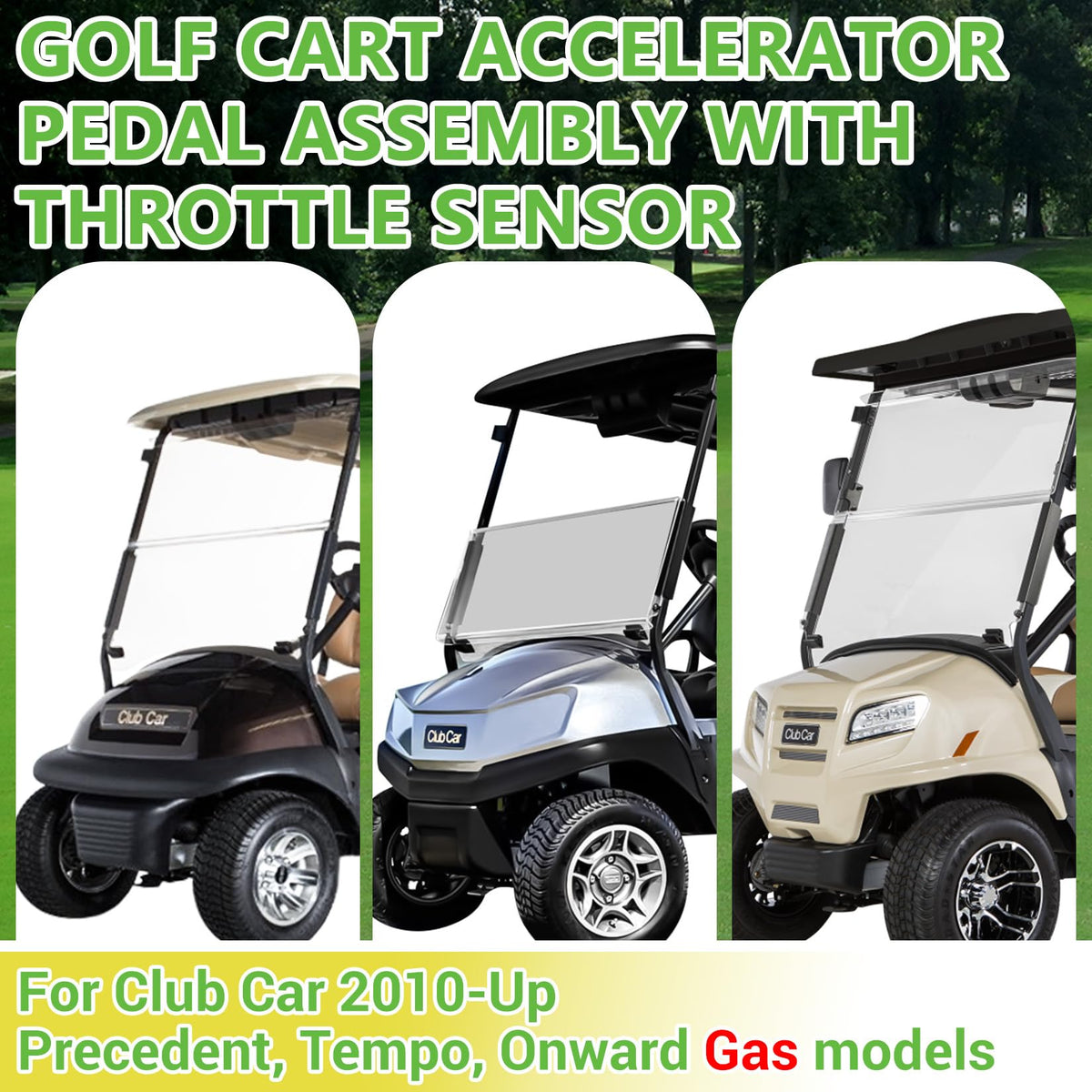 Drive Up compatible with Club Car Precedent/Tempo/Onward; easy swap from OEM 102595502.