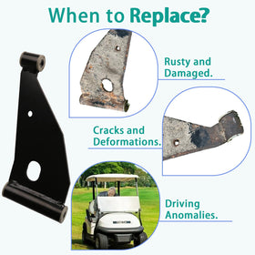Drive Up delta-a-plate A-Arm kit front-right compatible with 2004+ Club Car Precedent.