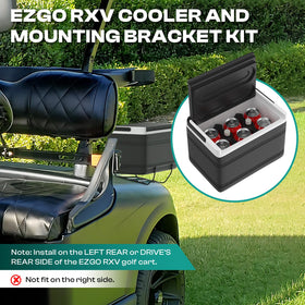Compact 13x9x8.66 inch cooler fits without club interference.