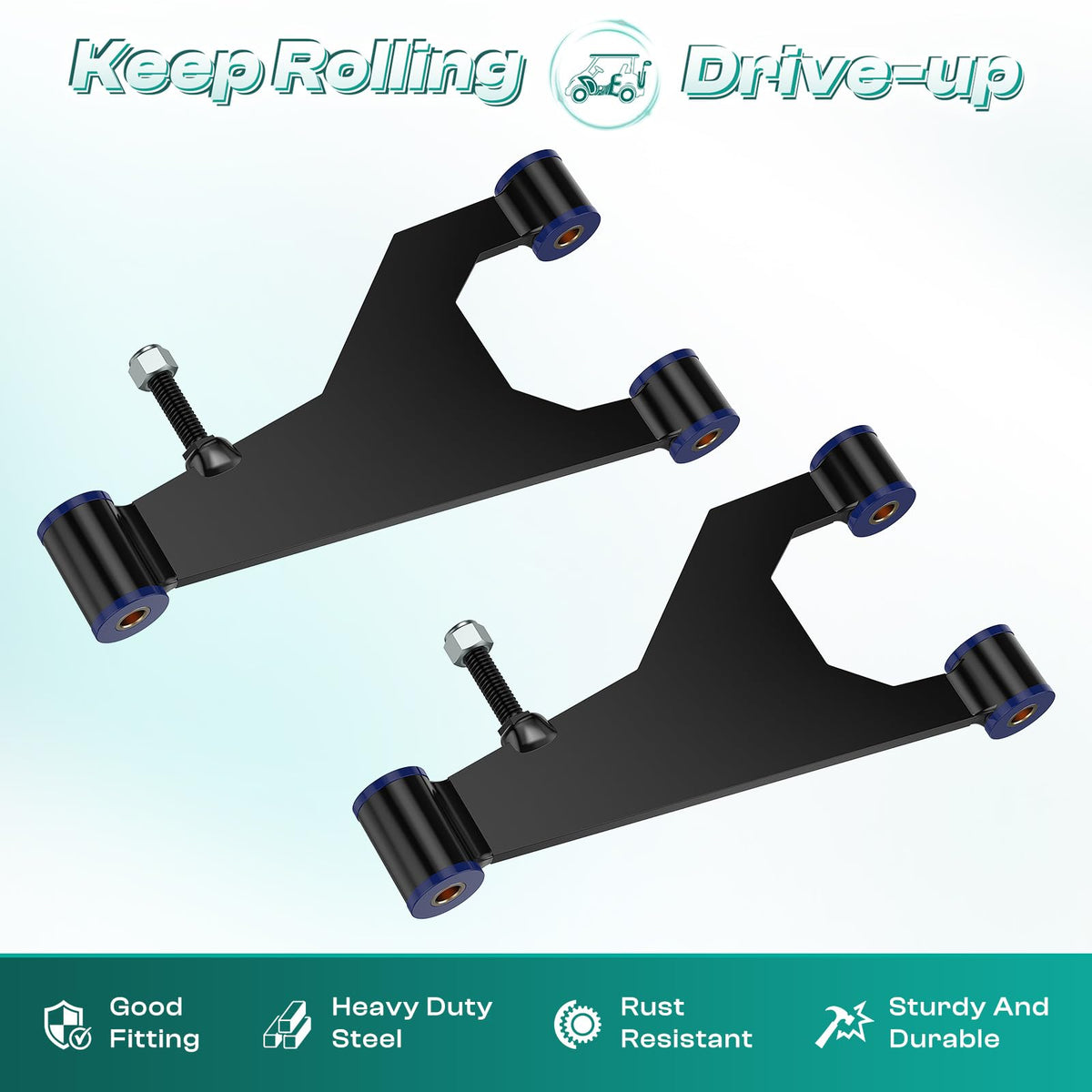 DRIVE UP Delta A-Plate Sub Assembly driver-side with bushings installed enhances steering control for Club Car DS