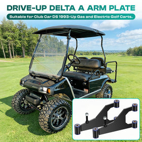 DRIVE UP Delta A-Plate Sub Assembly front view aligning with Club Car DS suspension