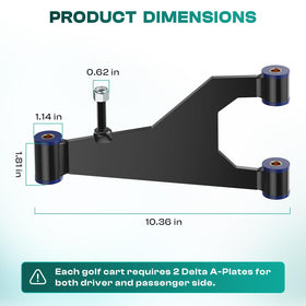 DRIVE UP kit includes screws and nuts for a quick, secure fit on Club Car DS