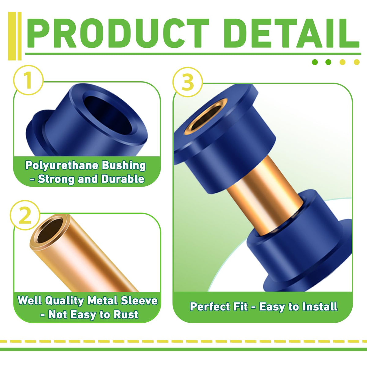 Drive Up delta inner sleeve assembly shown for front suspension longevity.