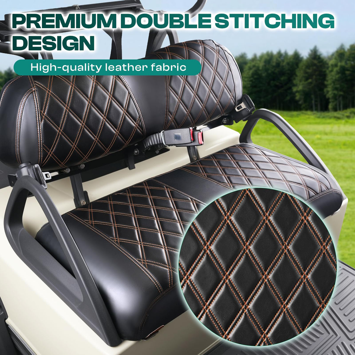 Drive Up Diamond-pattern texture highlights a premium look while guarding original seats.