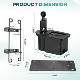 Drive Up drain port visible for easy water drainage during cleaning.