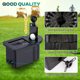 Drive Up drain port enables quick water changes during cleaning.