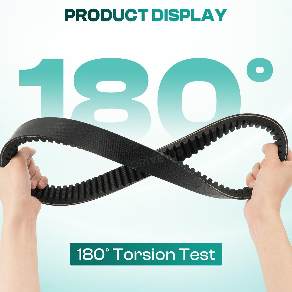 DRIVE UP belt helps prevent slipping and wear during use.