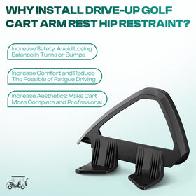 DRIVE UP DS arm rest assembly with screws included for quick installation.