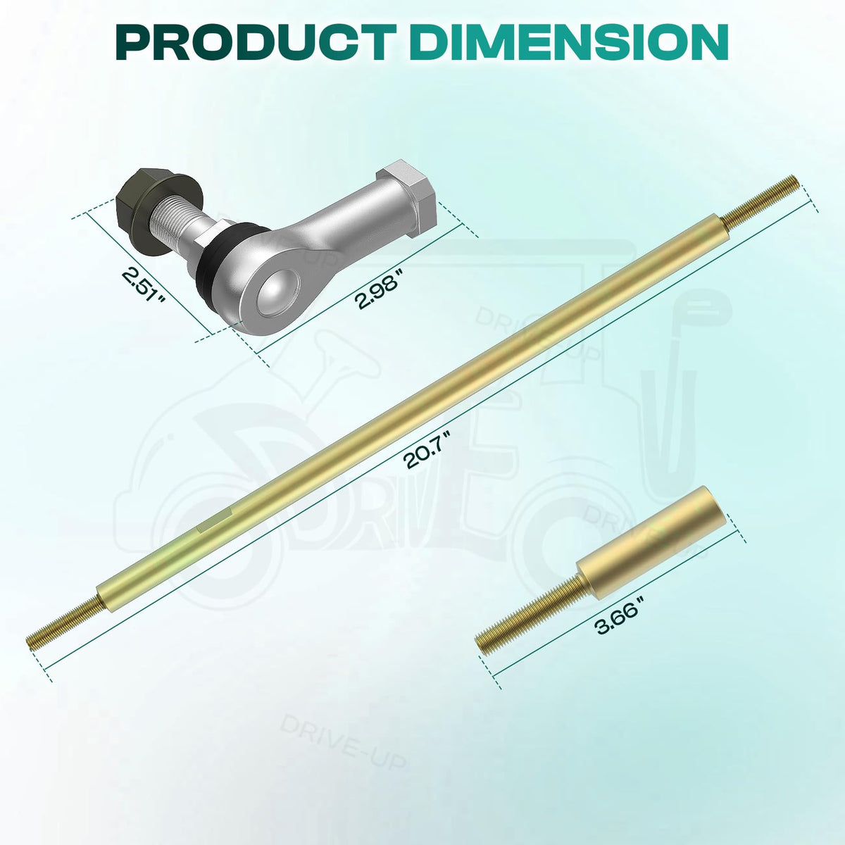 Drive Up durable metal construction resists corrosion.