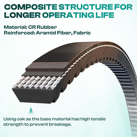 DRIVE UP durable belt built for outdoor use and long life.