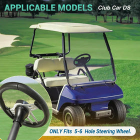 Drive Up easy installation guide for Club Car DS steering wheel adapter.