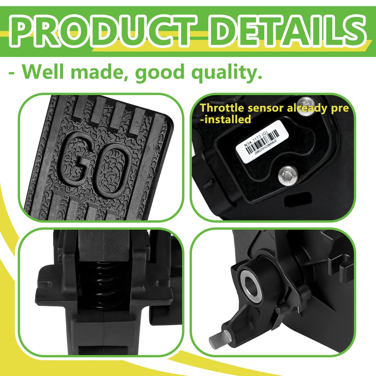 Drive Up easy-installation kit; quick upgrade for club cart performance.