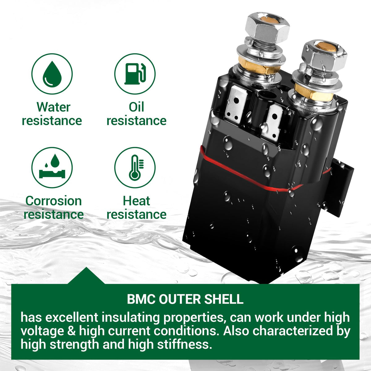 Easy-to-install DRIVE UP solenoid designed for straightforward upgrades on Club Car carts
