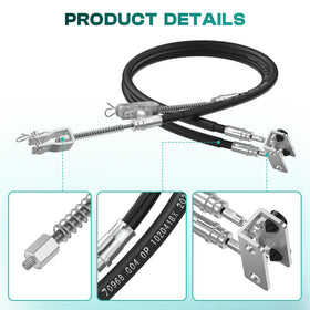 Drive Up EZGO brake cable with stainless steel core for durability.