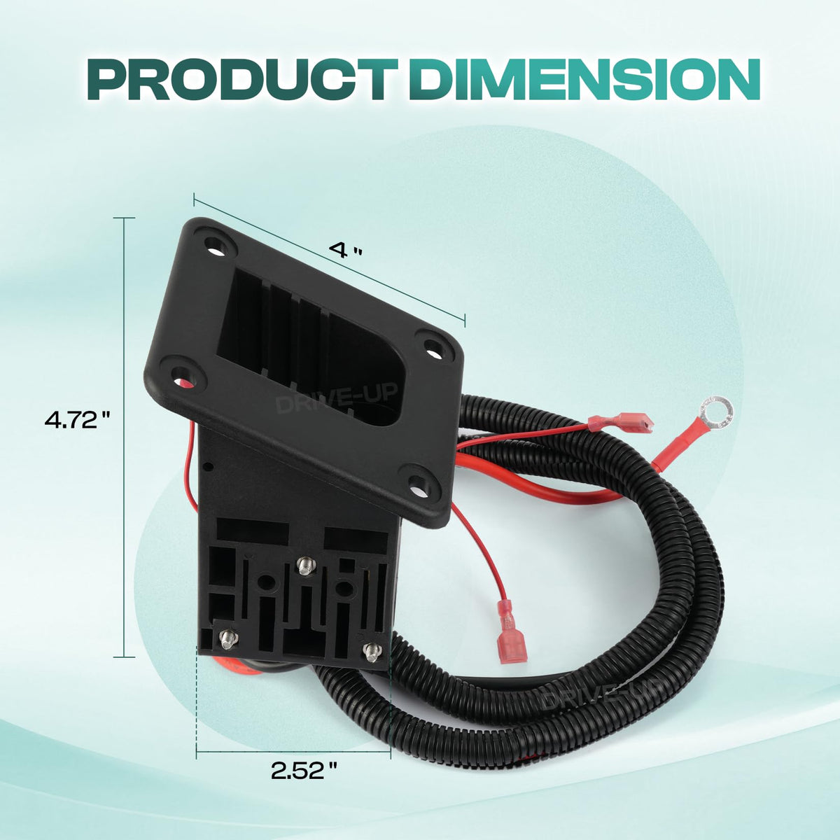 Drive Up EZGO changer receptacle installed on cart demonstrates plug-and-play setup