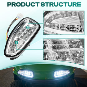 DRIVE UP EZGO passenger side headlight installed for even illumination