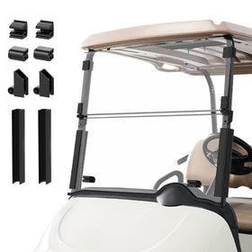 DRIVE UP EZGO RXV windshield packaging with install kit for easy setup