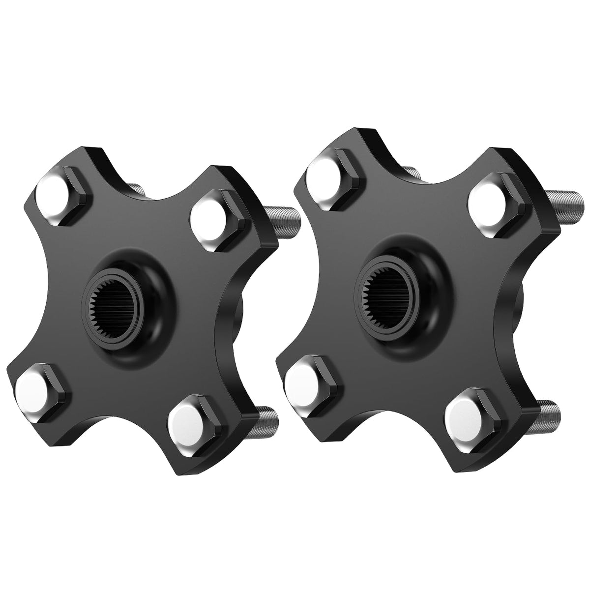 Drive Up EZGO RXV rear hub flange plate front view shows sturdy mounting for stable wheels.