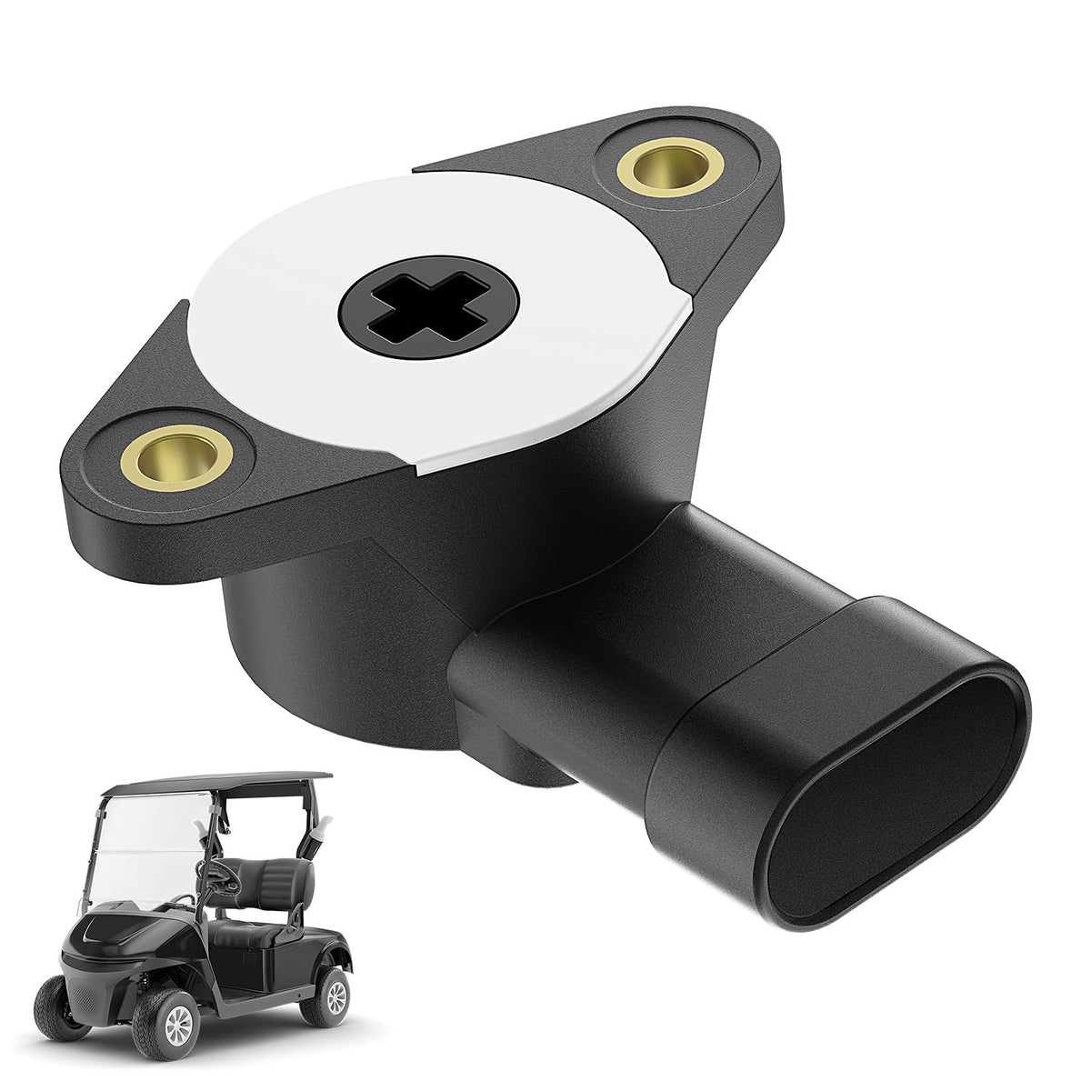 DRIVE UP EZGO RXV accelerator sensor closeup showing precise electronics for smoother throttle