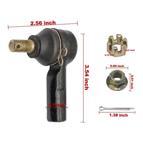 Drive Up EZGO RXV front steering link supports accurate wheel alignment.