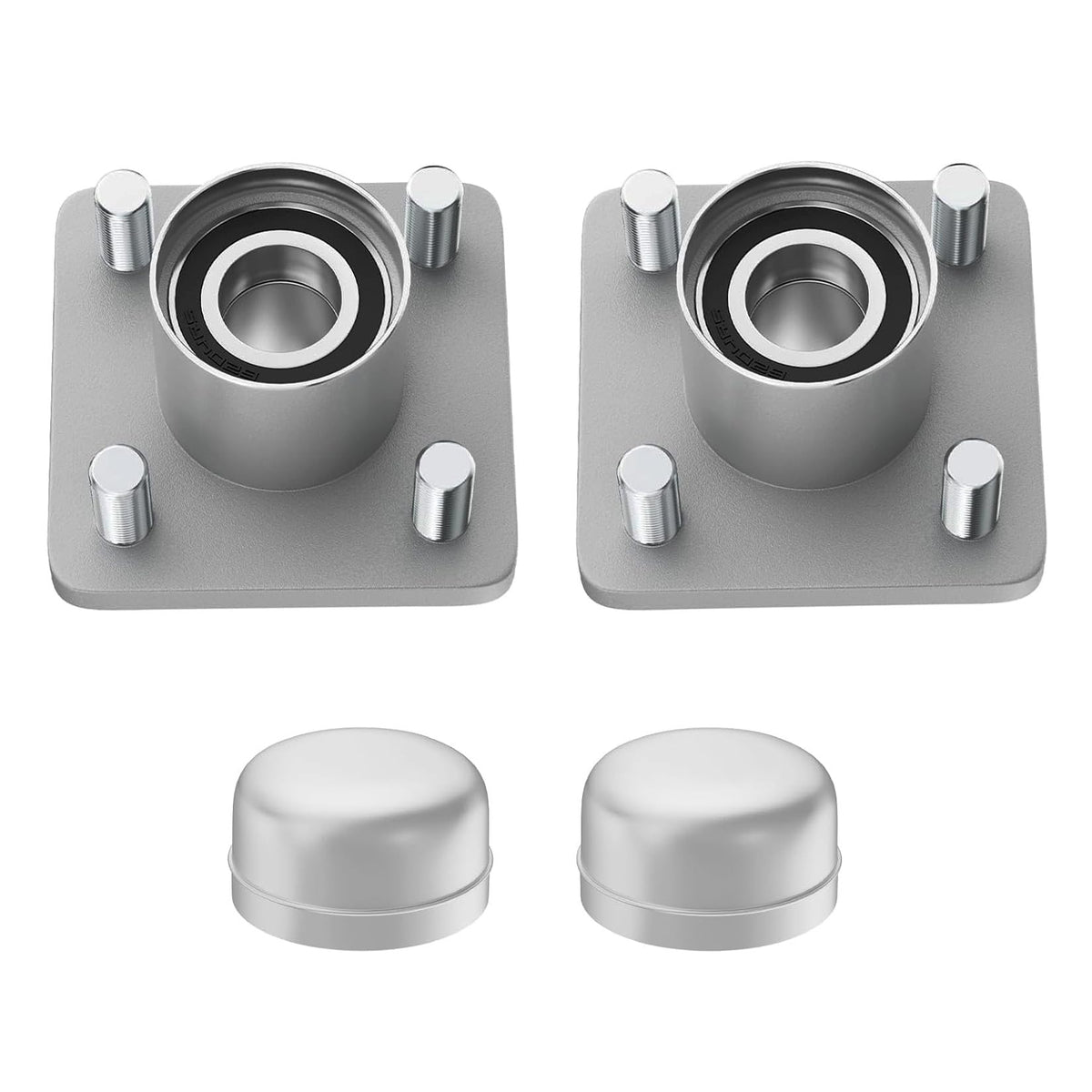 Drive Up EZGO RXV front wheel hub assembly view, ready to replace worn parts for smoother steering.