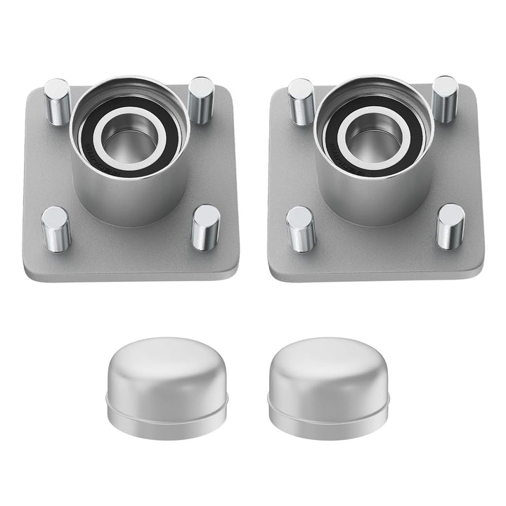 Drive Up EZGO RXV front wheel hub assembly view, ready to replace worn parts for smoother steering.