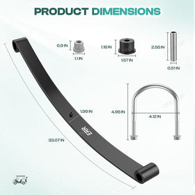 Drive Up kit showing u-bolts and spacers for RXV retrofit.