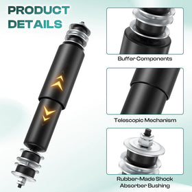 Drive Up EZGO RXV rear shock absorber enhances handling on uneven surfaces.