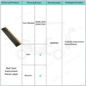 Drive Up EZGO safety decal improves visibility in bright lighting